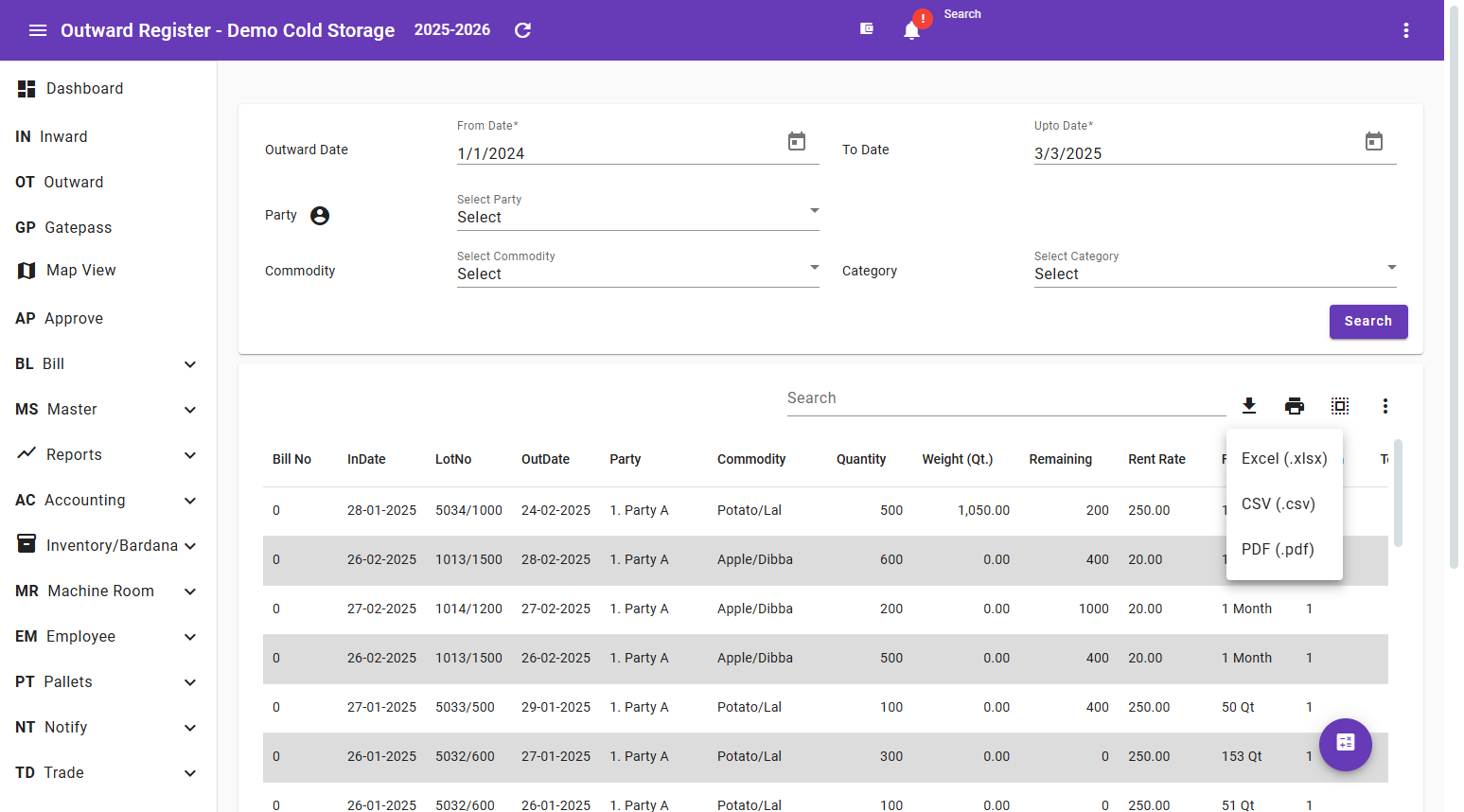 Comprehensive Reporting screenshot 1