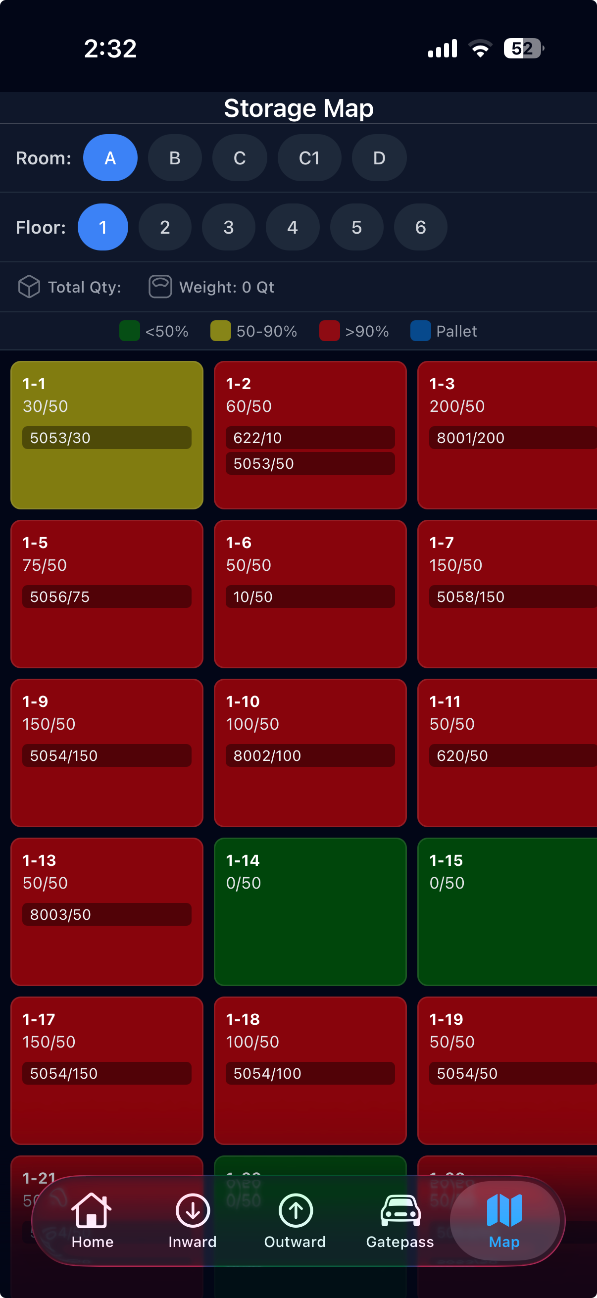 Inventory & Stock Management mobile screen