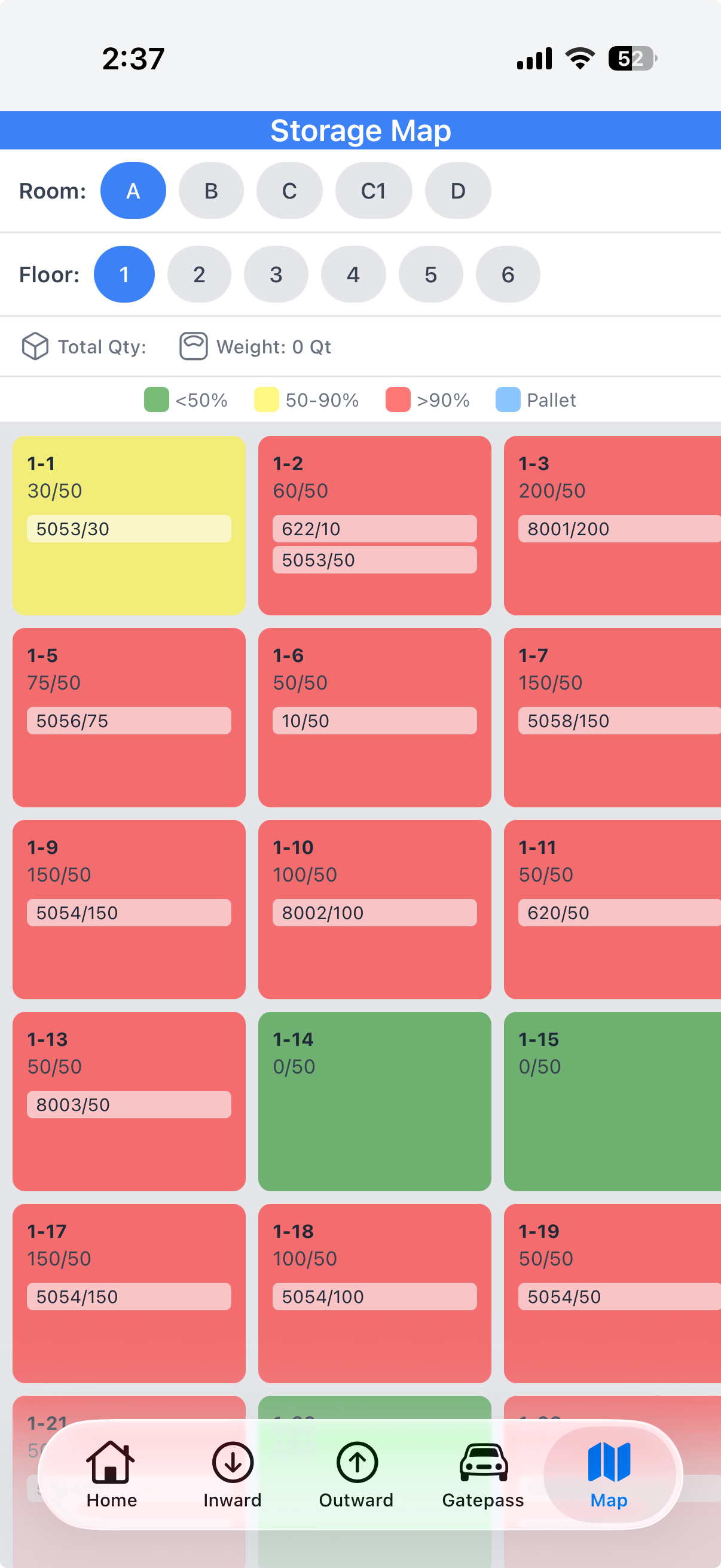 Inventory & Stock Management mobile screen